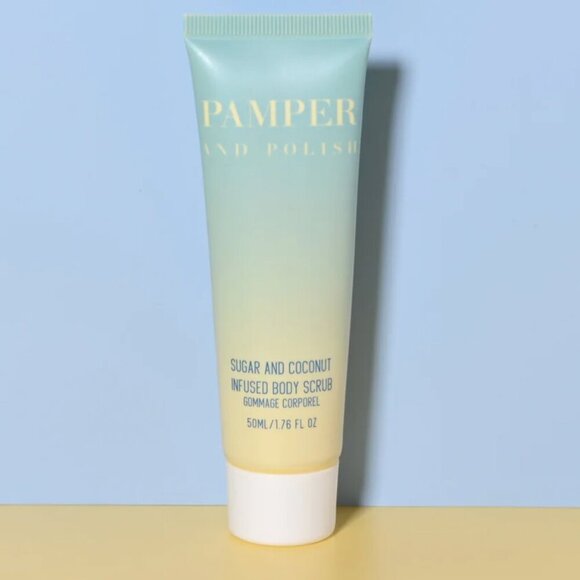 NIP Pamper and Polish Sugar and Coconut Infused Body Scrub - Picture 1 of 2